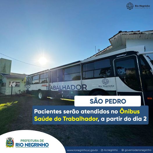 Atenção moradores do bairro São Pedro!