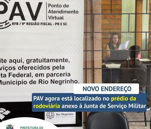 PAV COM NOVO ENDEREÇO