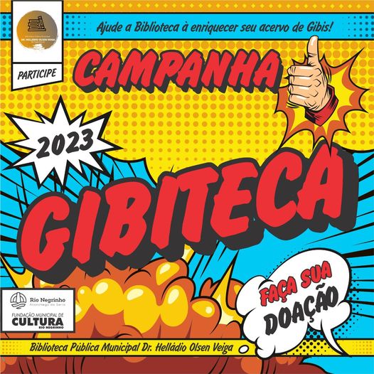 Contribua para o enriquecimento do acervo de gibis da Biblioteca!