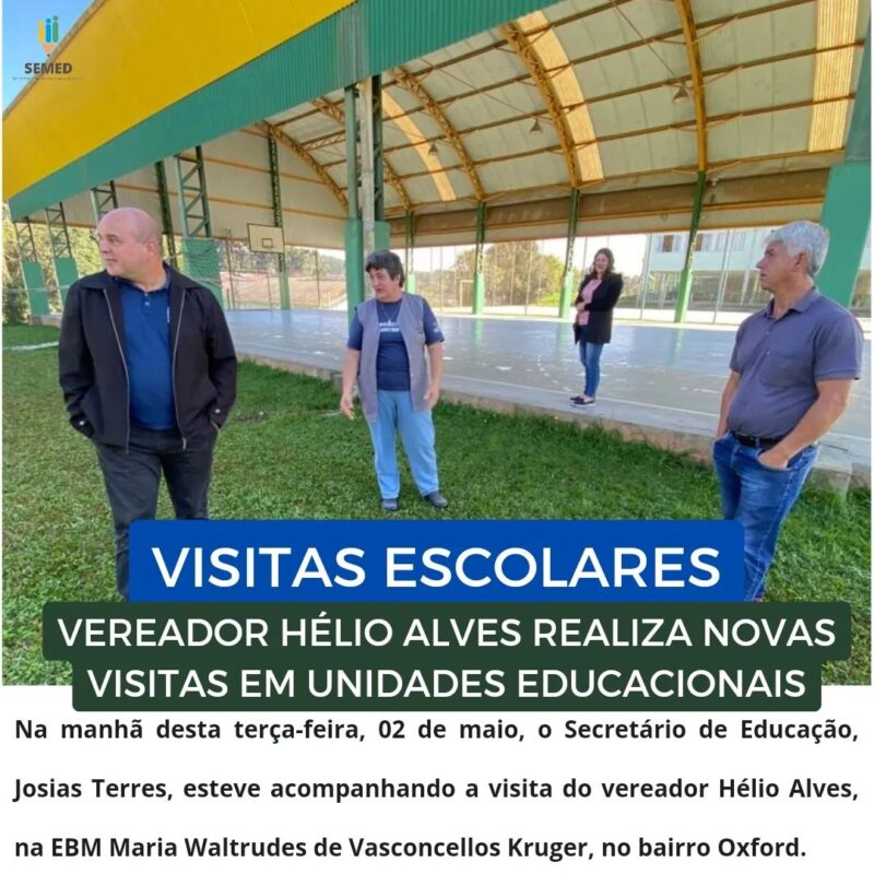 Vereador realiza novas visitas em Unidades Educacionais*