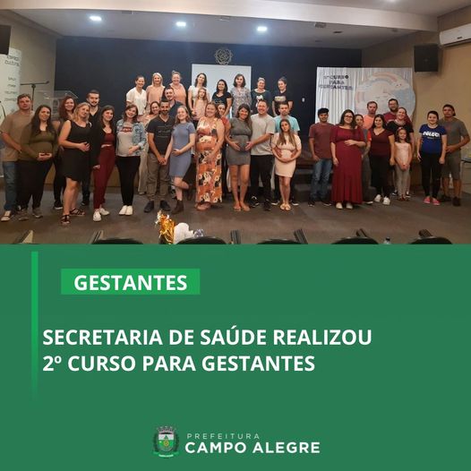 SECRETARIA DE SAÚDE REALIZOU 2º CURSO PARA GESTANTES