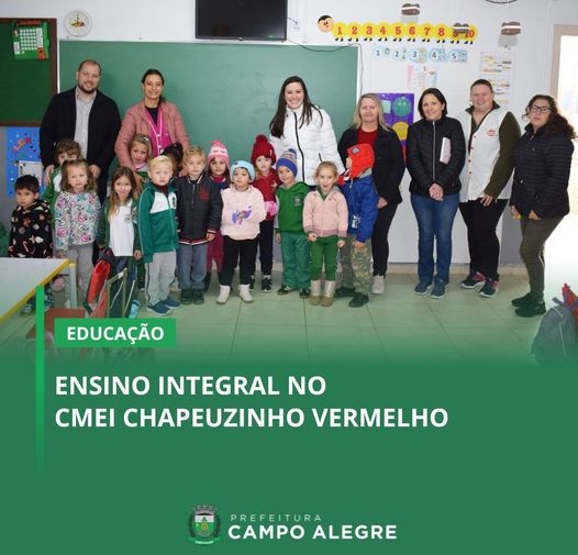 ENSINO INTEGRAL NO CMEI CHAPEUZINHO VERMELHO