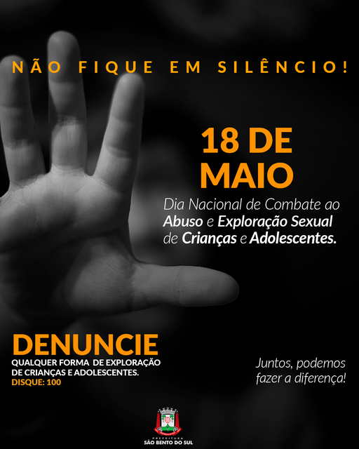 Não feche os olhos para a violência contra crianças e adolescentes.