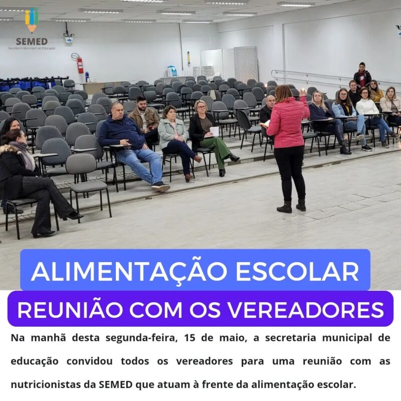 Vereadores(as) foram convidados para reunião sobre alimentação escolar*