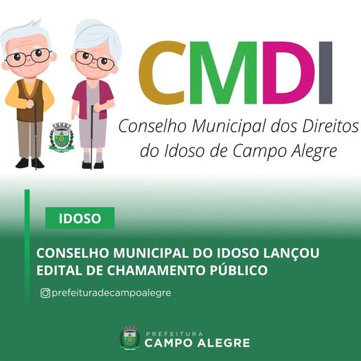 CONSELHO MUNICIPAL DO IDOSO LANÇOU EDITAL DE CHAMAMENTO PÚBLICO