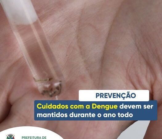 O frio chegou, mas os cuidados com a Dengue devem continuar!