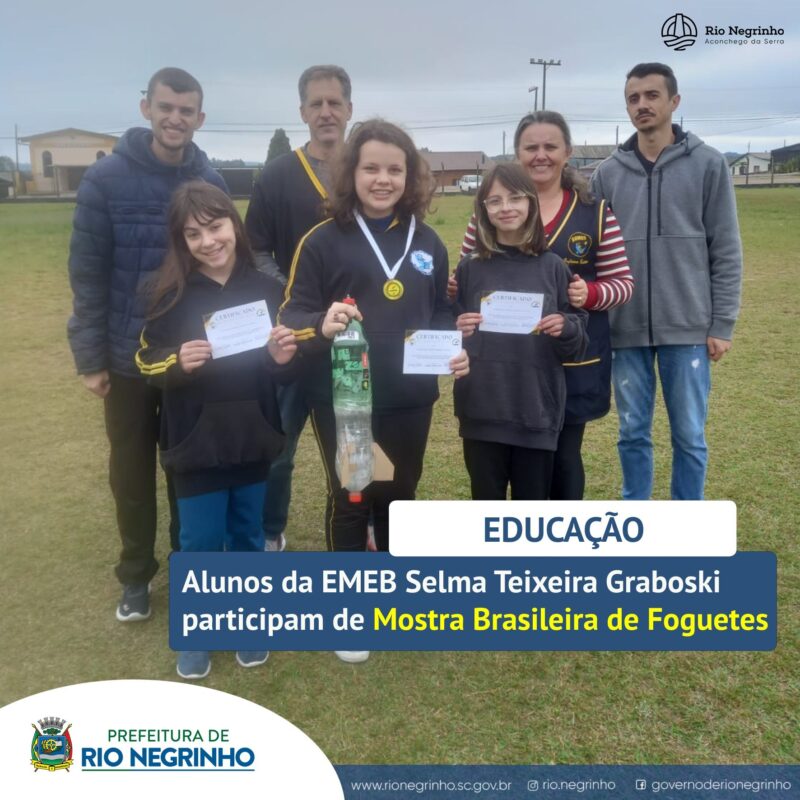 ALUNOS PARTICIPAM DE MOSTRA BRASILEIRA DE FOGUETES