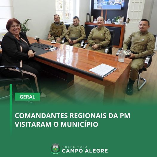 COMANDANTES REGIONAIS DA PM VISITARAM O MUNICÍPIO