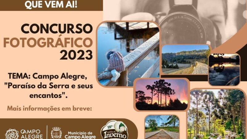 Vai se preparando e registrando fotos que representam Campo Alegre, que é uma cidade maravilhosa e linda.