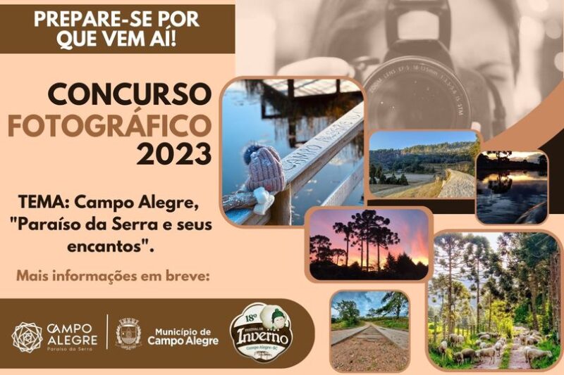 Vai se preparando e registrando fotos que representam Campo Alegre, que é uma cidade maravilhosa e linda.