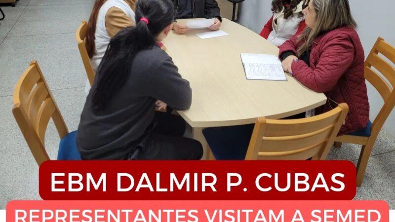 SEMED recebe representantes da EBM Dalmir Pedro Cubas.