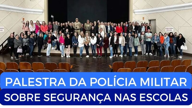 PALESTRA PROMOVIDA POR POLICIAIS