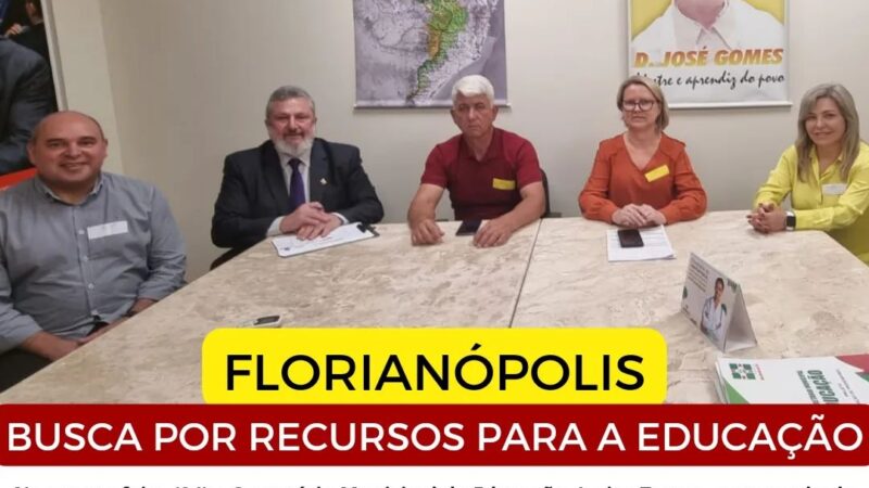 Secretário de Educação e Vereadores cumprem agenda em Florianópolis para buscar apoio de Deputados Estaduais.