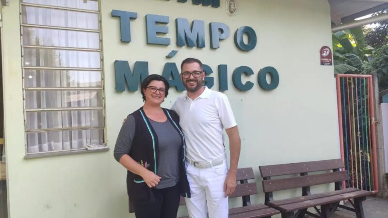 VEREADOR DARLAN GULIANI VISITA OS CEIMS TEMPO MÁGICO E TICO E TECO