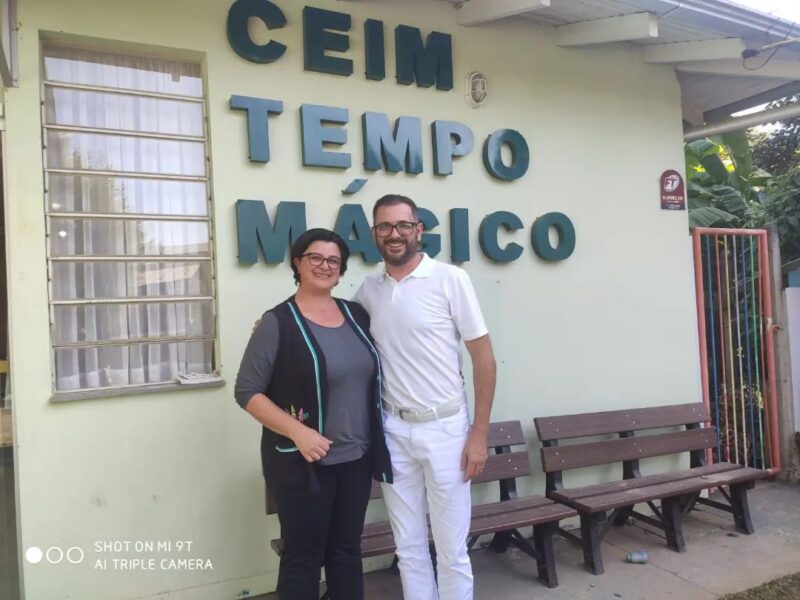 VEREADOR DARLAN GULIANI VISITA OS CEIMS TEMPO MÁGICO E TICO E TECO