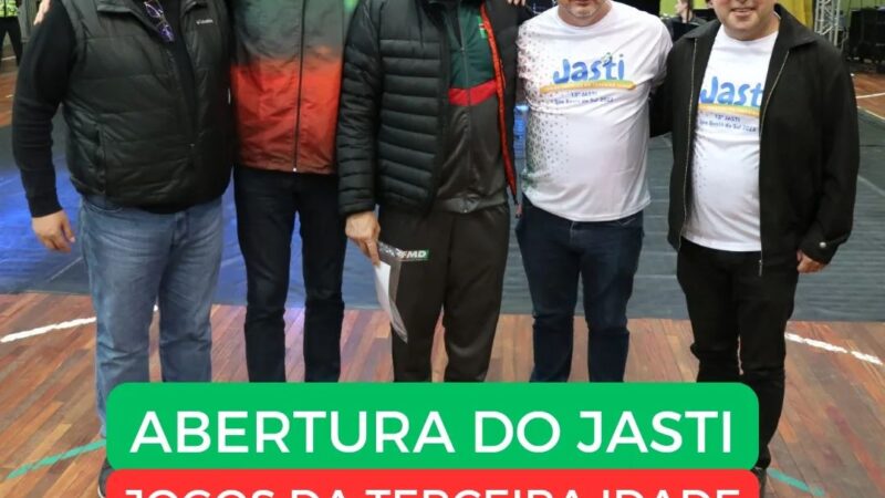 Secretário de Educação prestigiou a abertura do JASTI- Jogos da Terceira Idade