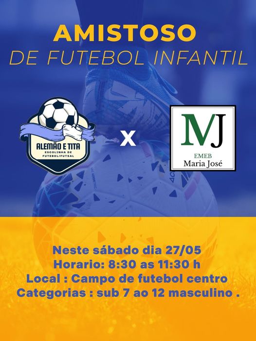 AMISTOSO DE FUTEBOL INFANTIL