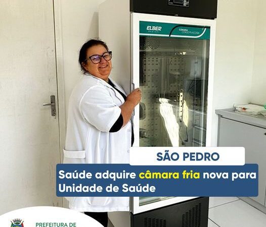 SAÚDE ADQUIRE CÂMARA FRIA NOVA