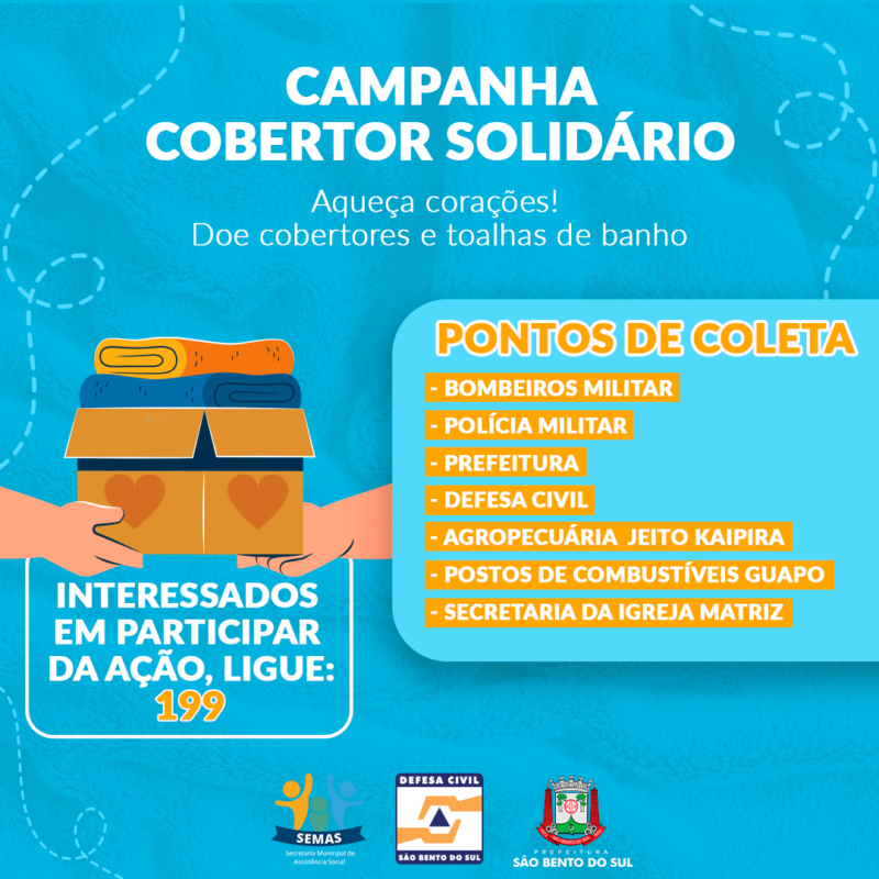 Campanha para proteger quem mais precisa no inverno