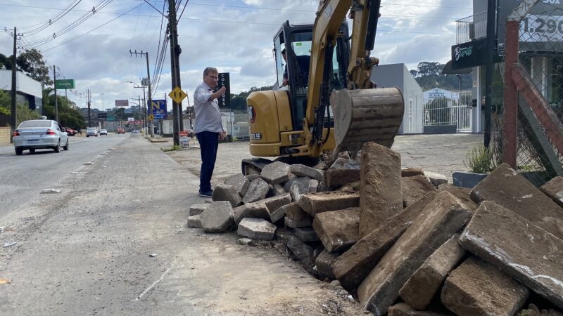 Revitalização da Antônio Kaesemodel em andamento