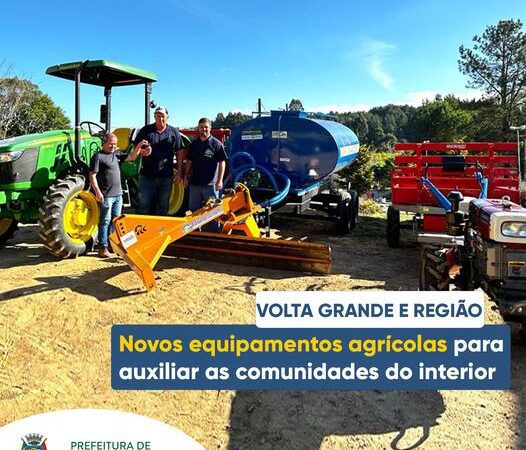 NOVOS EQUIPAMENTOS AGRÍCOLAS