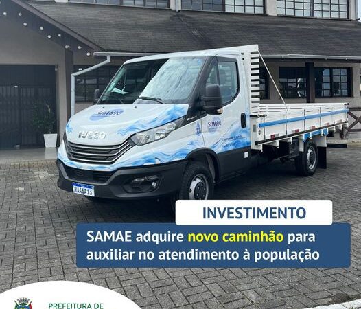 SAMAE ADQUIRE NOVO CAMINHÃO