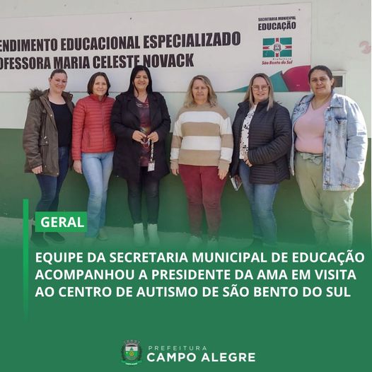 VISITA AO CENTRO DE AUTISMO DE SÃO BENTO DO SUL