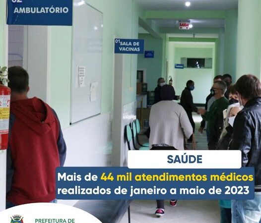 MAIS DE 44 MIL ATENDIMENTOS MÉDICOS