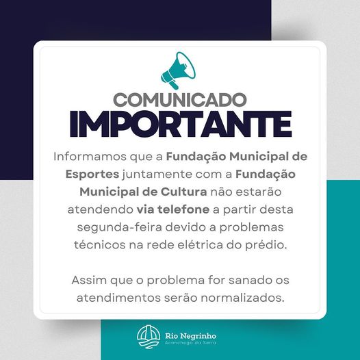 COMUNICADO IMPORTANTE