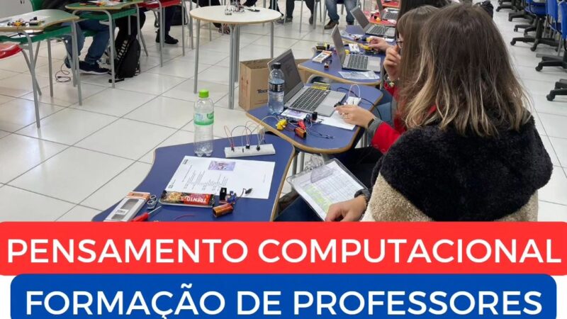 Professores participam de formação sobre Pensamento Computacional