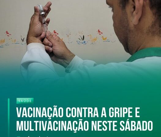 VACINAÇÃO NESTE SÁBADO