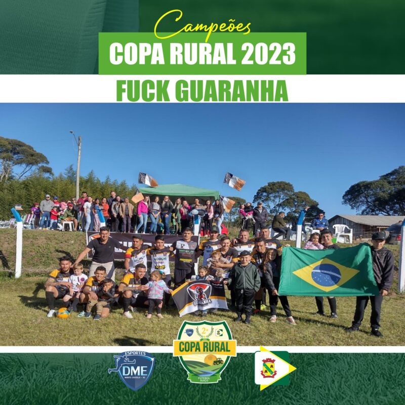 Um jogo emocionante, uma competição acirrada! Parabéns ao Fuck Guaranha, grandes campeões da Copa Rural 2023!