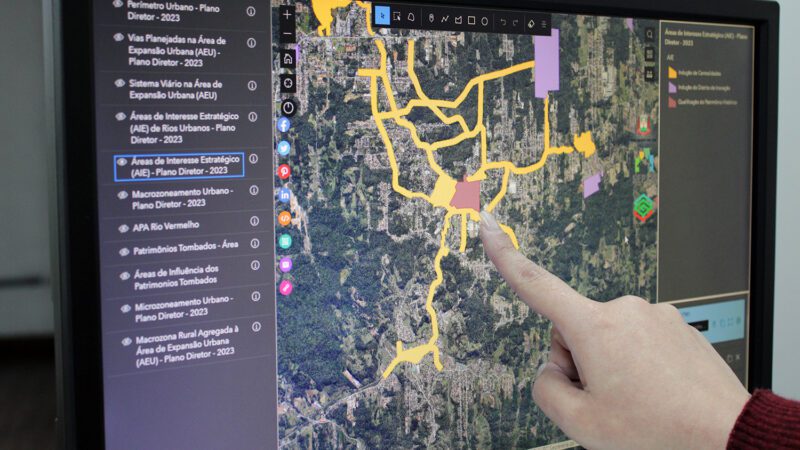 Mapa interativo é disponibilizado para consulta aos dados do Plano Diretor