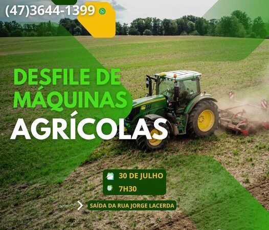 Participe do Desfile de Máquinas Agrícolas da Festa do Agricultor e Motorista 2023!