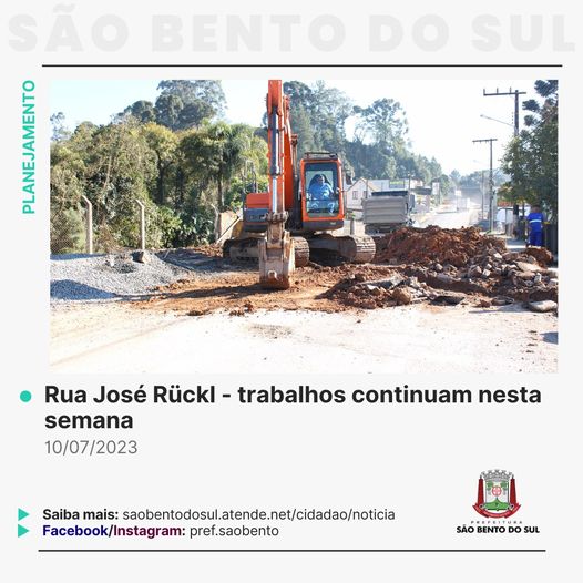 TRABALHOS CONTINUAM NESSA SEMANA