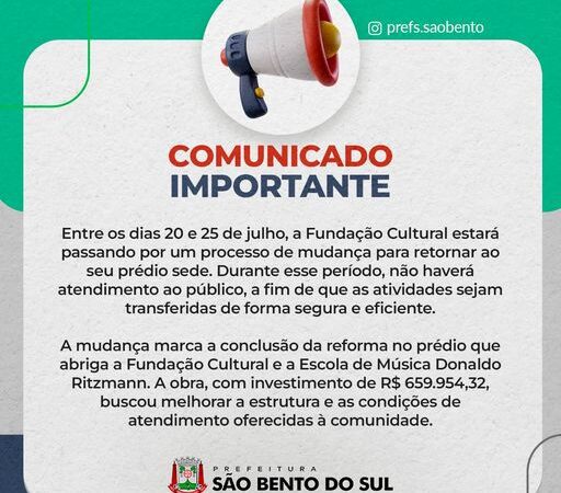 COMUNICADO IMPORTANTE