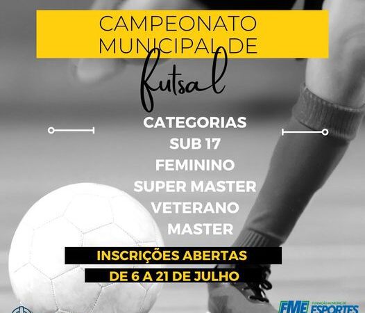 CAMPEONATO MUNICIPAL DE FUTSAL