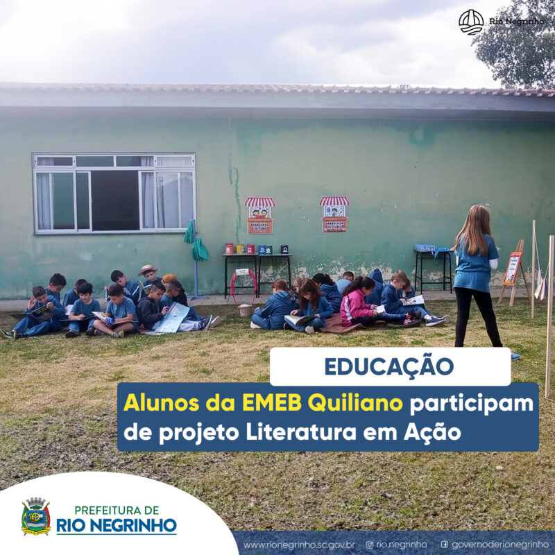 ALUNOS PARTICIPAM DO PROJETO LITERATURA EM AÇÃO