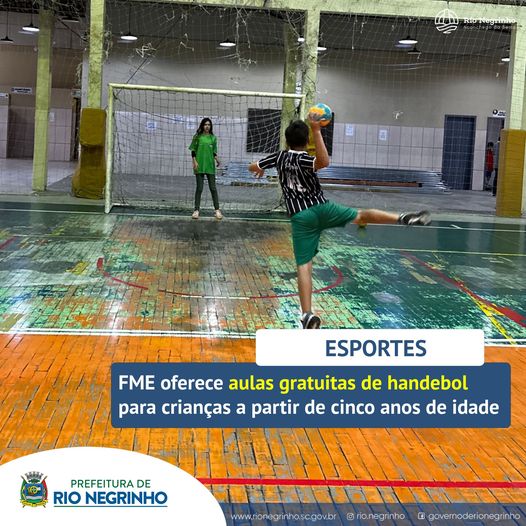 FME OFERECE AULAS GRATUITAS DE MINI HANDEBOL