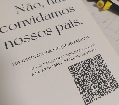 “Se ficar com pena, faz um pix”: casal de SC decide não chamar os pais para casamento e decisão viraliza