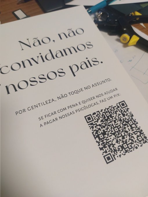 “Se ficar com pena, faz um pix”: casal de SC decide não chamar os pais para casamento e decisão viraliza