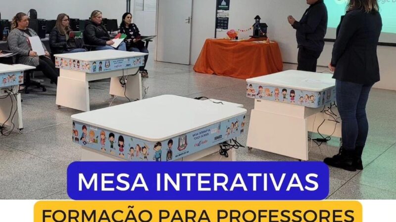 ✅️Formações sobre uso de mesas interativas e ferramentas tecnológicas na educação