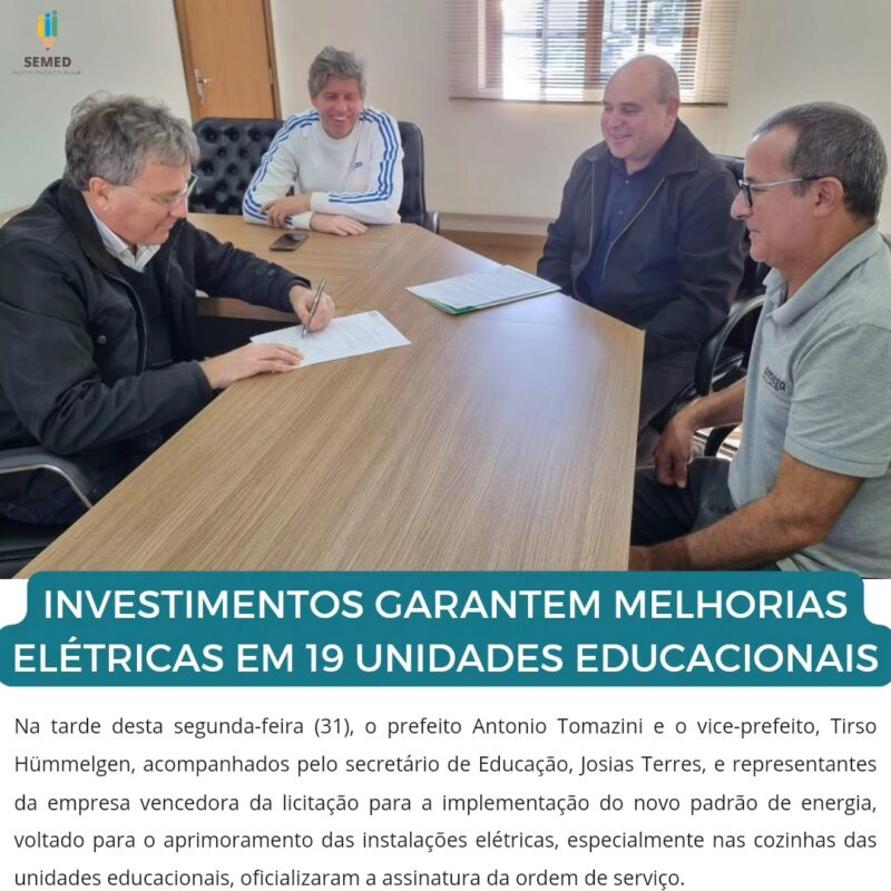 INVESTIMENTOS GARANTEM MELHORIAS EM 19 UNIDADES EDUCACIONAIS