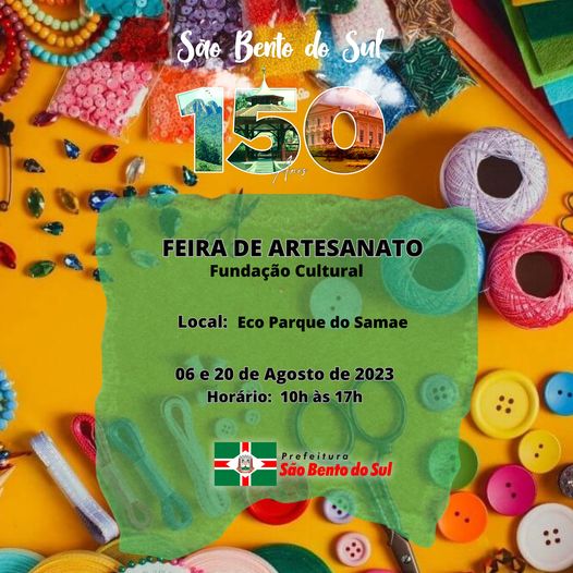 Celebre conosco os 150 anos de São Bento do Sul!