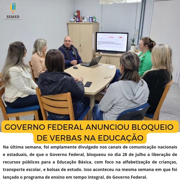 SEMED acompanha desdobramentos sobre bloqueio de verbas na educação pelo Governo Federal