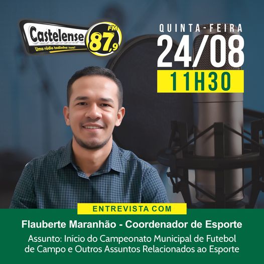 Entrevista com o Coordenador de Esportes – Flauberte Maranhão. .