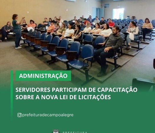 SERVIDORES PARTICIPAM DE CAPACITAÇÃO SOBRE A NOVA LEI DE LICITAÇÕES