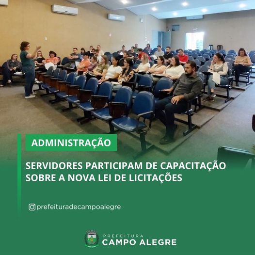 SERVIDORES PARTICIPAM DE CAPACITAÇÃO SOBRE A NOVA LEI DE LICITAÇÕES