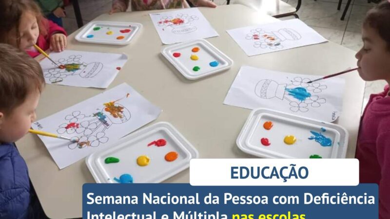 SEMANA NACIONAL DA PESSOA COM DEFICIÊNCIA INTELECTUAL E MÚLTIPLA