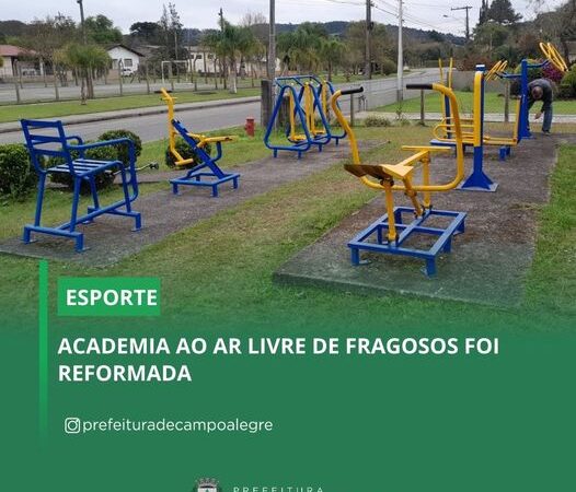 ACADEMIA AO AR LIVRE DE FRAGOSOS FOI REFORMADA